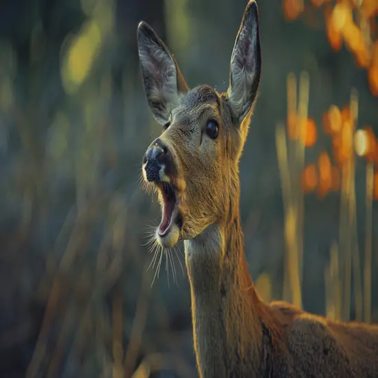 Deer With Mouth Open