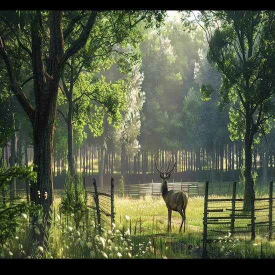 Fenced-in Field On Private Land