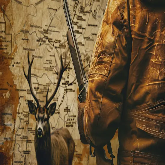 Hunter Holding a Muzzleloader and a Shotgun