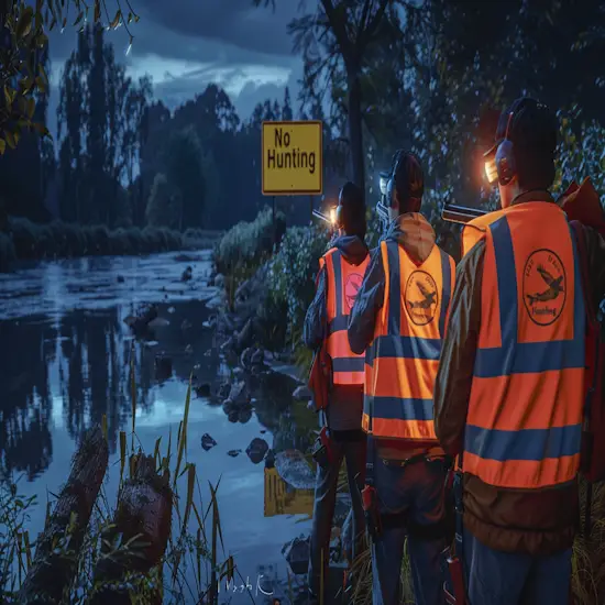 Hunters Checking Their Firearms for Safety