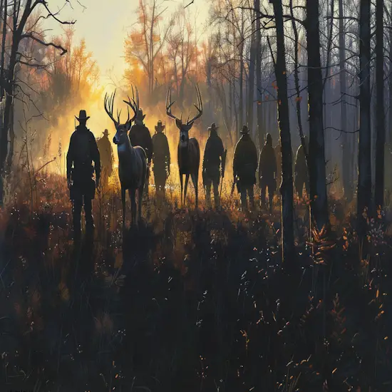 Group of Hunters in Michigan