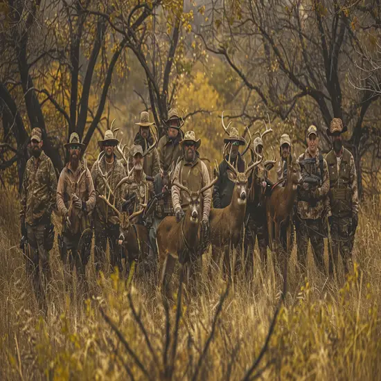 Group of Hunters in Texas