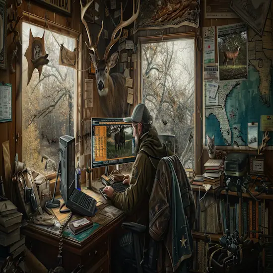Hunter in Texas Submitting Their Harvest Report Online