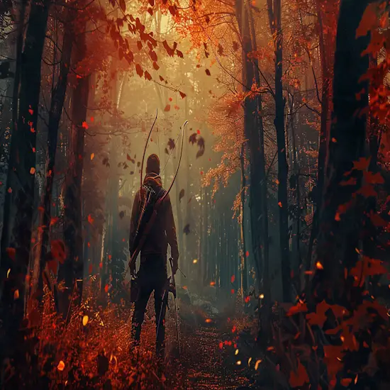 Hunter in Ohio During Deer Hunting Season