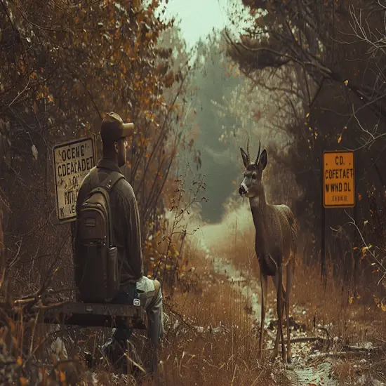 Hunter in Ohio With a Deer